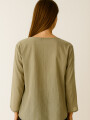 Blusa Lais Verde Grisaceo