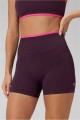 Shorts Seamless Scrunch Short 4" Mujer Oxblood/Pink Crush