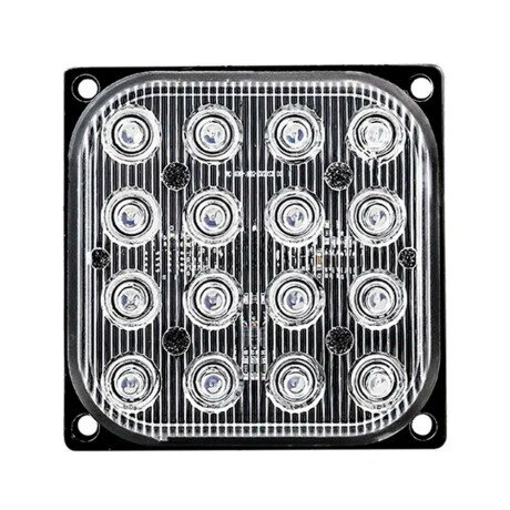 FAROL - FARO 16 LED AZUL 85X85 12/24V - FAROL - FARO 16 LED AZUL 85X85 12/24V -