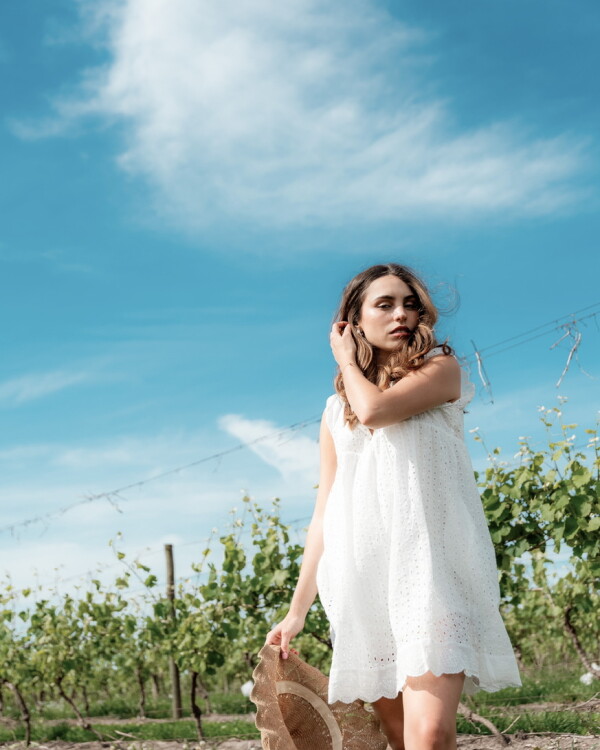 Vestido Ambar blanco