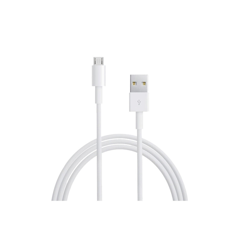 Cable Unicell microUsb 1 metro color blanco Cable Unicell Microusb 1 Metro Color Blanco