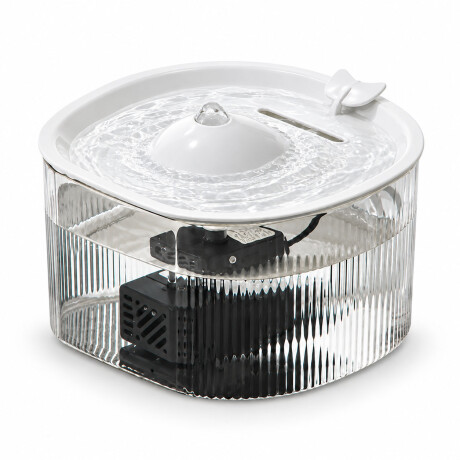 Fuente Bebedero Ballena Para Mascotas 1,5L USB 5V Blanco