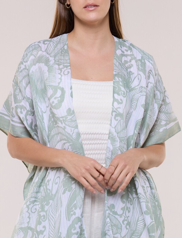 Kimono Flores VERDE