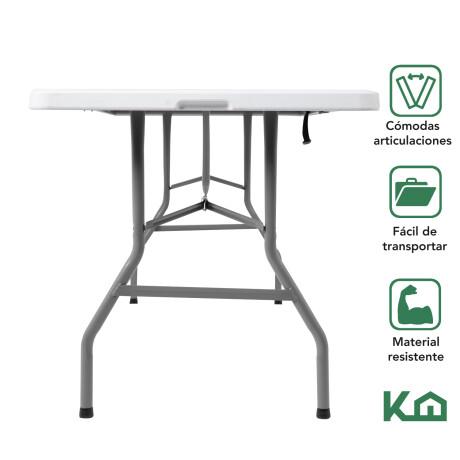 Juego De Jardín Mesa 2.4m Y 4 Sillas Plegables Juego De Jardín Mesa 2.4m Y 4 Sillas Plegables