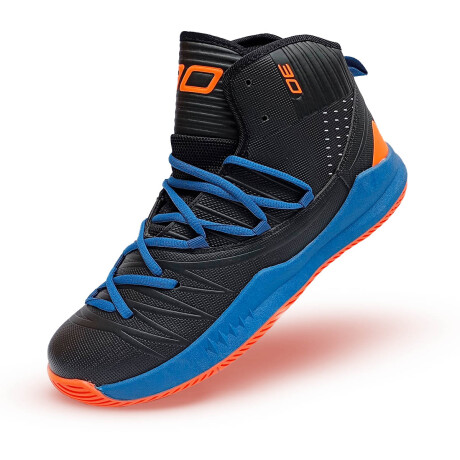 Calzado Deportivo De Basketball Adulto Championes Negro Azul