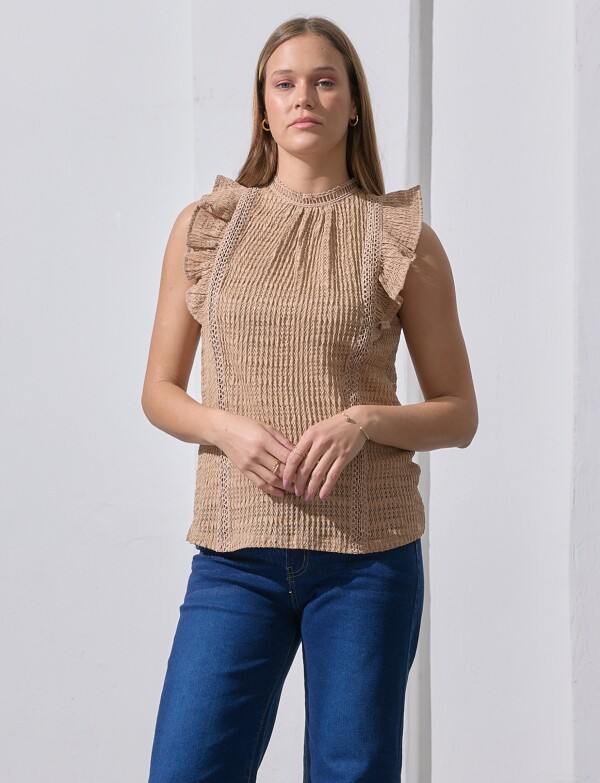Blusa Volados TOSTADO