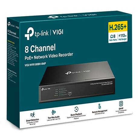 Nvr Tp-link Vigi NVR1008H-8MP 8 Canales 4K Poe+ 001