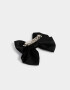 Hebillas Francesas Classic Hebilla Con Moño - Negro