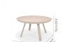 Mesa redonda de Patio Diámetro 141cm - Urbanite Beige