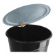 Basurero Papelera Con Tapa Y Pedal 12 Lts Negro