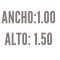Roller Black Out Blanco Ancho de tela: 1.00 - Ancho Total: 1.035 - Alto: 1.50