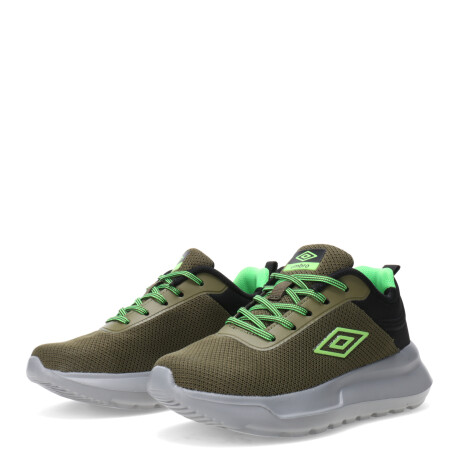 Championes Infantiles Umbro Basam Junior Verde - Negro
