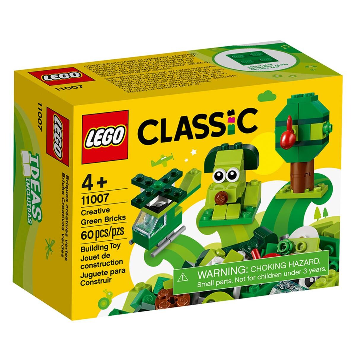 LEGO Classic: Ladrillos Creativos Verdes 60 pzas 
