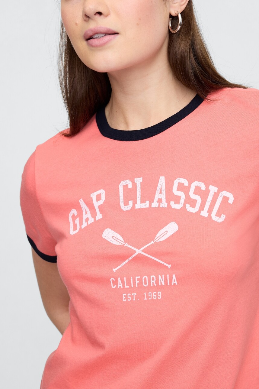 Remera Gráfico Mujer Neon Blazing Pink