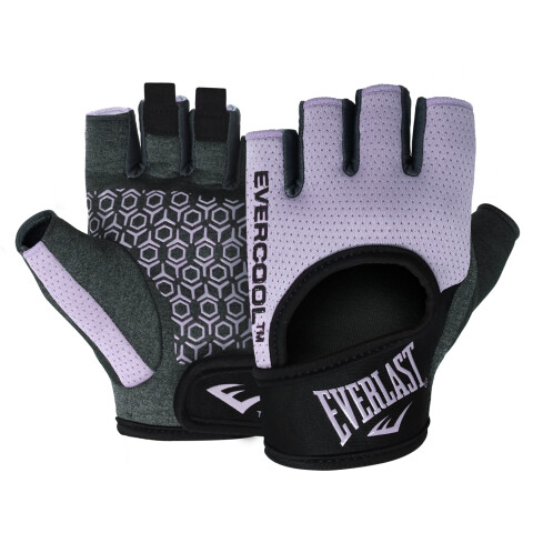 GUANTE DE PESAS EVERLAST HEATHER LI/BK S LI/BK