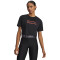 Tech Branded Crop SS-WHT BLK-001