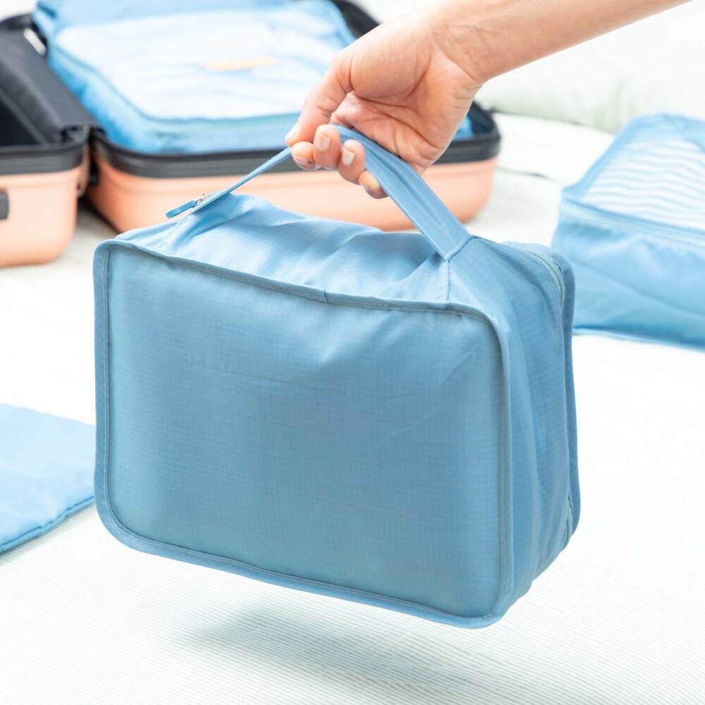 SET ORGANIZADOR 6PCS POLIESTER AZUL V0103062