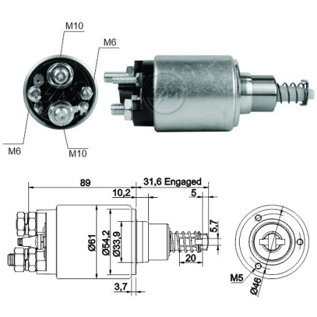 AUTOMATICO DE ARRANQUE IVECO IVECO SIST. BOSCH 24V ZM AUTOMATICO DE ARRANQUE IVECO IVECO SIST. BOSCH 24V ZM