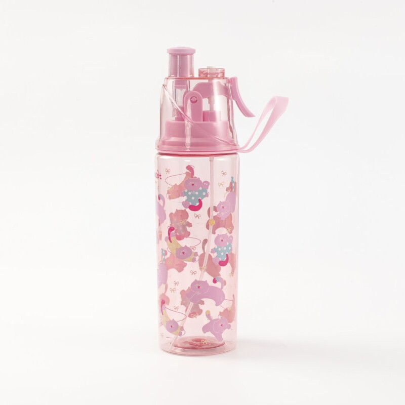 BOTELLA DE AGUA DE PLÁSTICO PARA NIÑOS CAT MIMI CON NIEBLA (500 ML – ROSA) BOTELLA DE AGUA DE PLÁSTICO PARA NIÑOS CAT MIMI CON NIEBLA (500 ML – ROSA)
