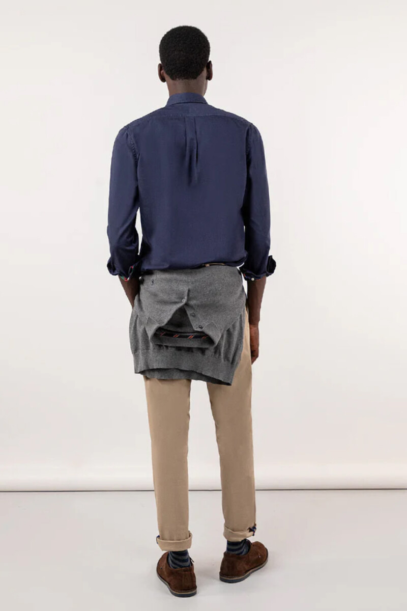 Camisa Garment Dyed Marino
