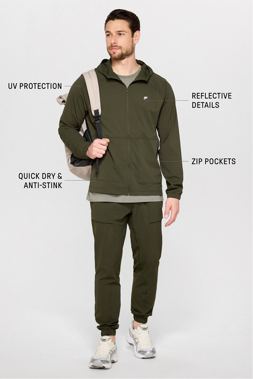 Casaca Training The One Jacket Hombre Dark Olive