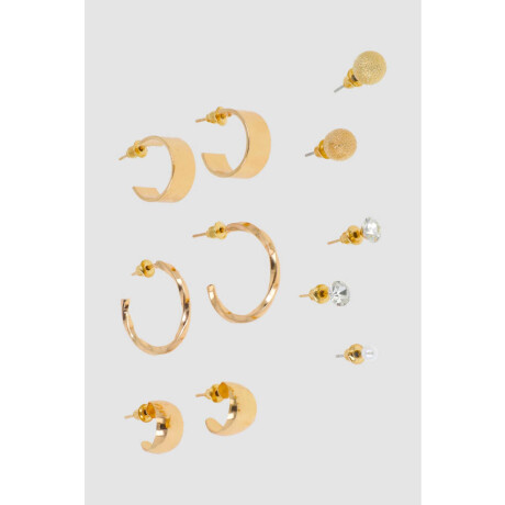 Pack x6 aros jazmin Oro fuerte