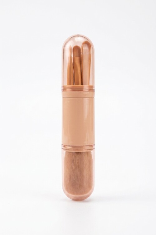 Set de 3 brochas para maquillaje rosa