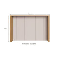 ORGANIC ISLA DE COCINA MADERADA 1.65 MTS COLOR NATURE/SAND Organic Isla De Cocina Maderada 1.65 Mts Color Nature/sand