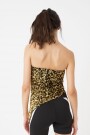 Top strapless asimétrico Oro