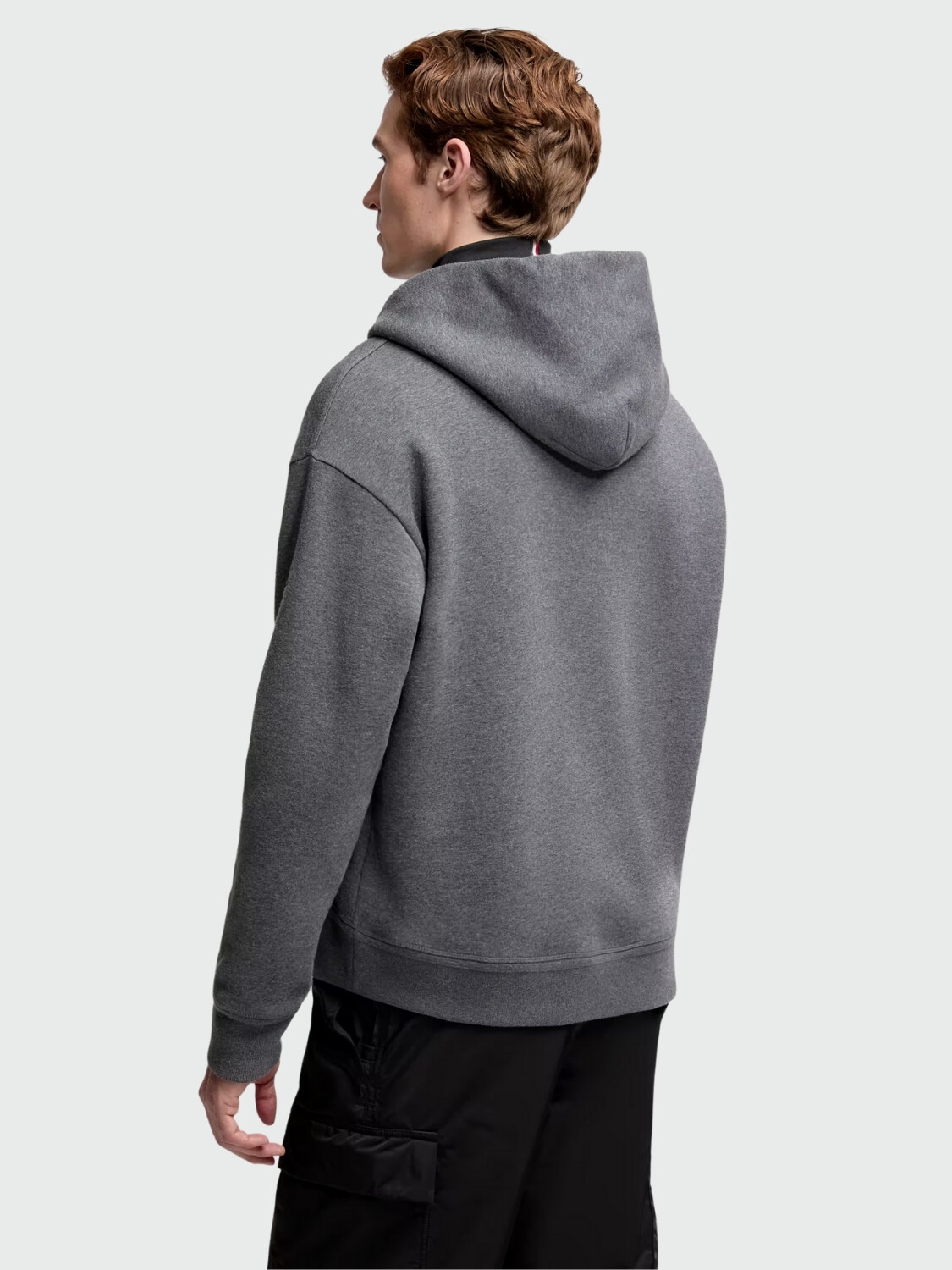 MONCLER - Buzo con Capucha Maglia Gris