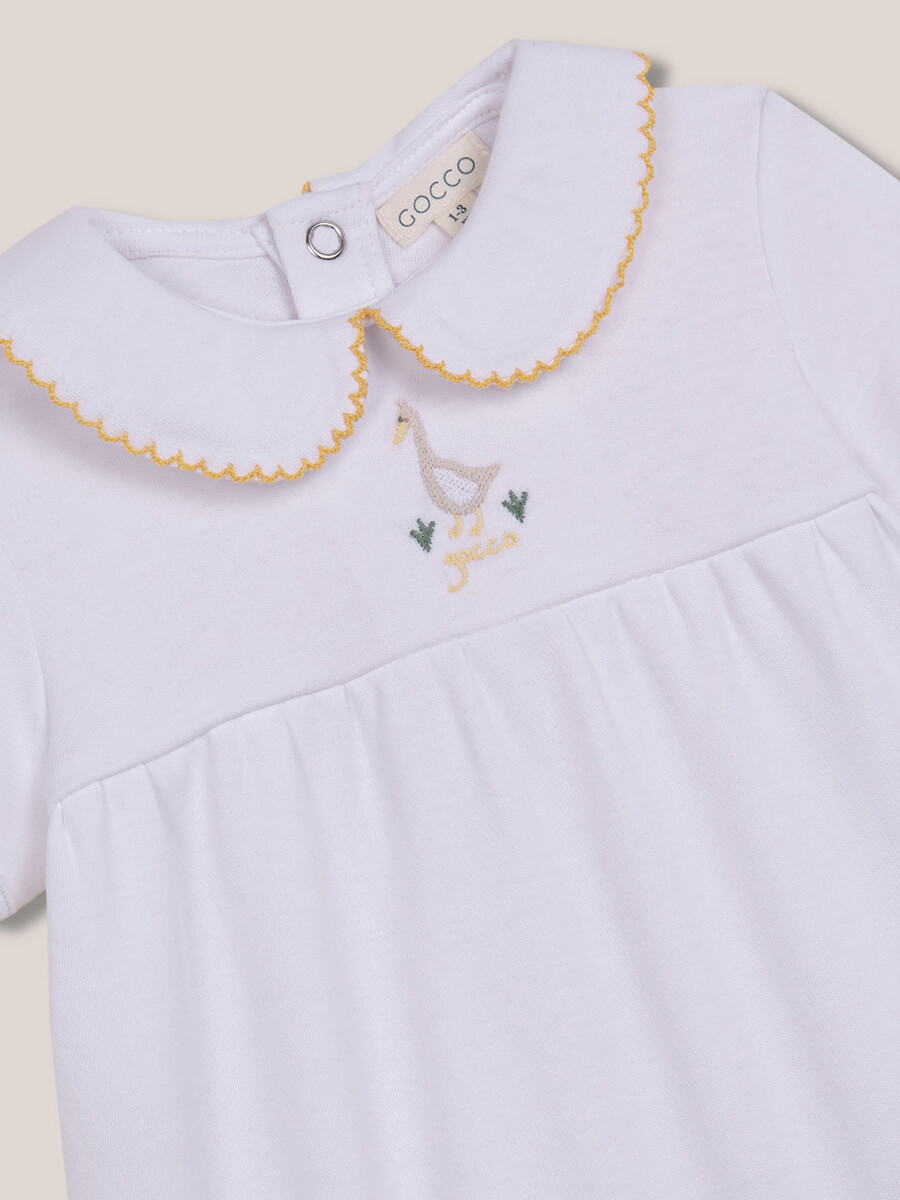 Pijama Con Estampado De Pato Blanco