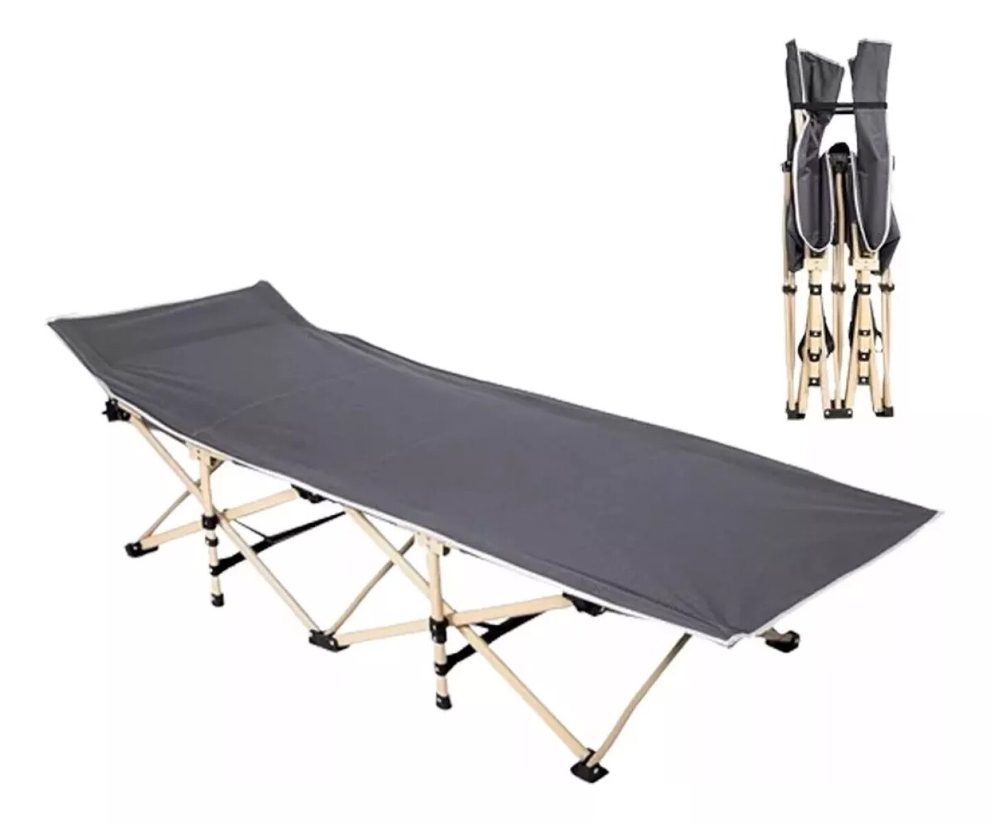 Catre Plegable Reforzado Resistente 160 kg 