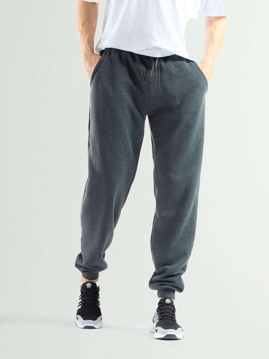 Pantalon de Felpa C Puno Liverpool Gris Oscuro Melange Forum Industries Co