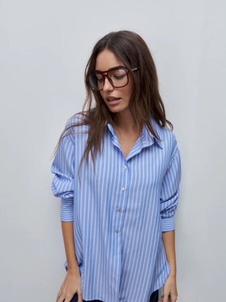 CAMISA D.CASSIN DANAE M.L AZUL