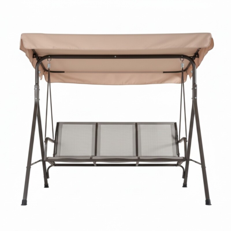 HAMACA MARRON/GRIS C/TECHO 170X110X153CM Unica