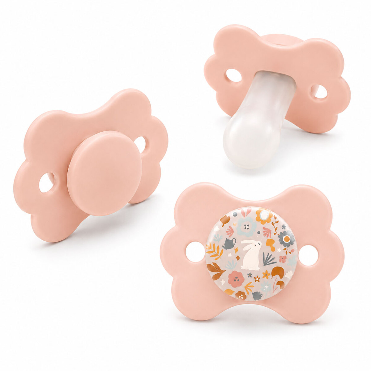 Chupetes Wonderland SX Pro 6-18m Silicona Fisiológico X2 - Rosa 