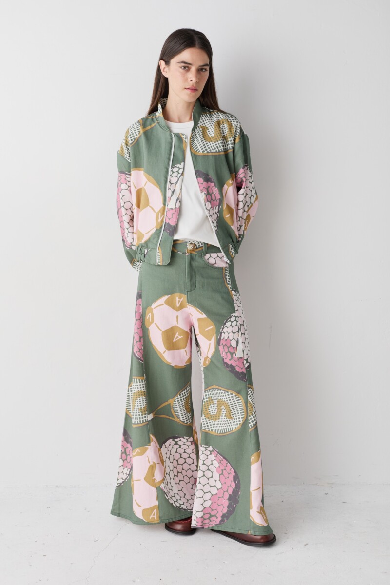 PRE VENTA BOMBER PRINT Macro Verdes