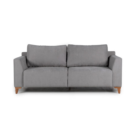 Sofá Gino - Microfibra - 3 cuerpos TC1009 (Plata)