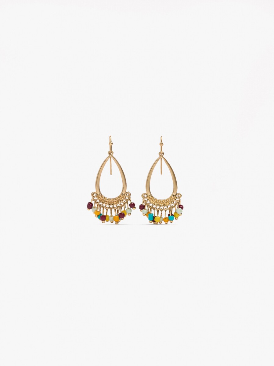 Pendientes Gota De Abalorios - multicolor 