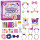 Set De Decoración Vinchas 65pcs Peluquería Arte Jug001206