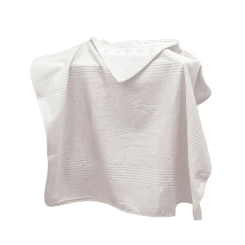 Toalla Con Capucha Bebé Clásica Döhler Algodón 90 x 70 cm BLANCO
