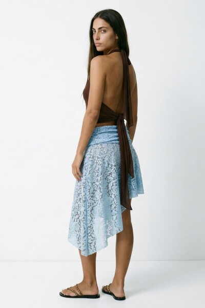 Falda Cascade CELESTE