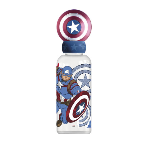 Botella con Tapa 3D 560 ml - Capitán América Botella con Tapa 3D 560 ml - Capitán América