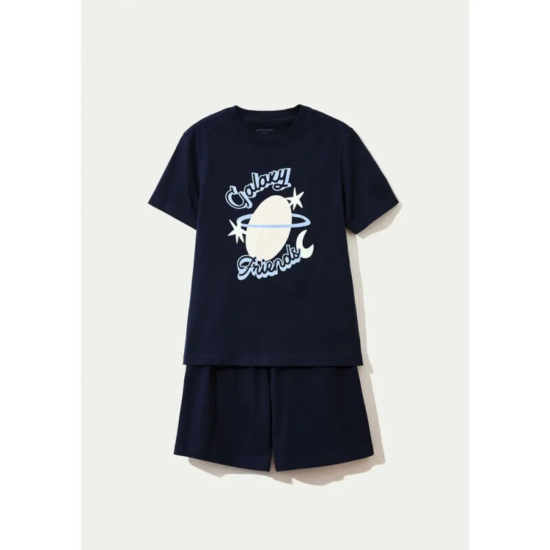 PIJAMA MM MASC AZUL ESCURO