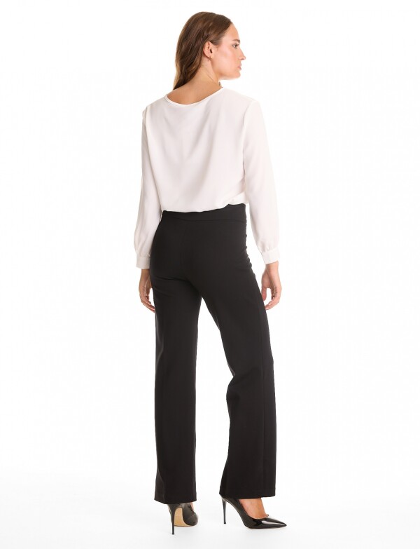 Pantalon Confort Pull On NEGRO