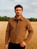 Campera de gabardina Beige
