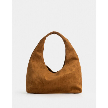 Bandolera Hobo Suede Marron Camel