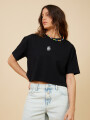 T-SHIRT NANTE RUSTY Negro