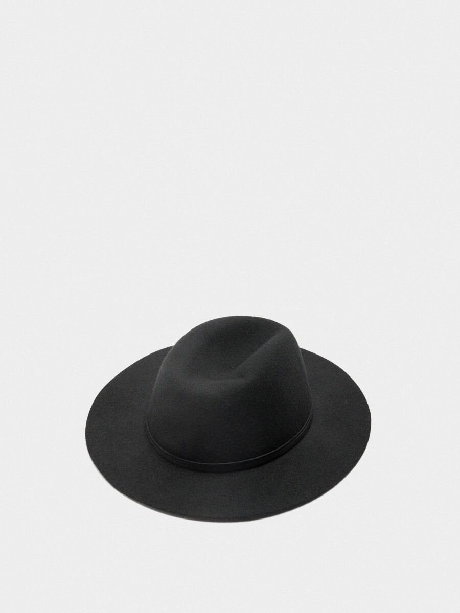 Sombrero De Lana negro
