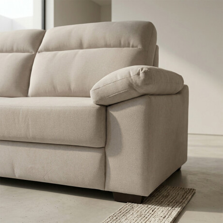 Sofá Owen - Tela Microfibra - 3 cuerpos 12072 (Beige)